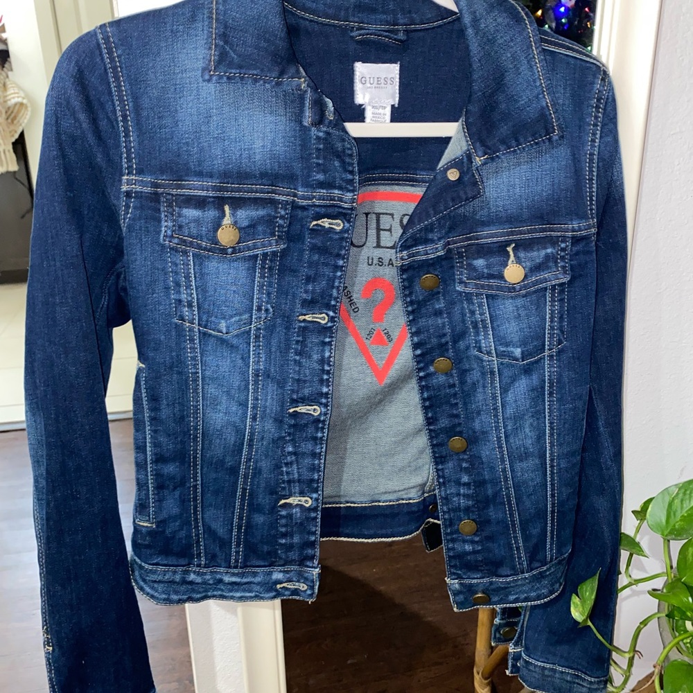Guess jean button down jacket